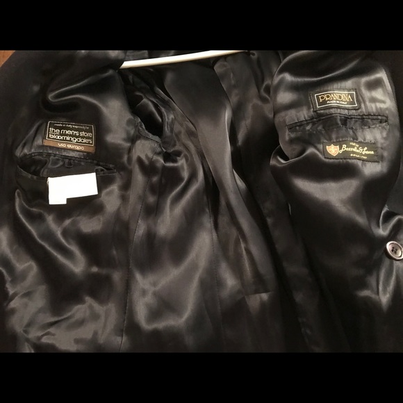 Bloomingdales finest Italian wool coat. Navy. Men - Picture 9 of 14